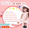 Rakki Dolli Doll Clothes & Accessories 3-Piece Set - Includes Pink & Beige Striped Skirt, Hat & White Underwear - Fashionable Skirt Dress Set for Baby Dolls (No Doll & Shoes) view 4