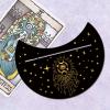 GORGECRAFT 5 x 4 Inch Wooden Tarot Card Stand Black Moon Shaped Tarot Card Altar Display Holder for Witch Divination Tools Tarot Decor Wiccan Supplies, Hands and Evil Eye view 3