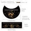 GORGECRAFT 2 Pieces Wooden Tarot Card Stand Black Tarot Card Holder 5" Moon Shape and 10" Rectangle Wood Tarot Cards Altar Stand Display Holder Witch Divination Ceremonial Tools, Moon Phase and Snake view 2