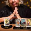 GORGECRAFT 2 Pieces Wooden Tarot Card Stand Black Tarot Card Holder 5" Moon Shape and 10" Rectangle Wood Tarot Cards Altar Stand Display Holder Witch Divination Ceremonial Tools, Moon Phase and Snake view 4