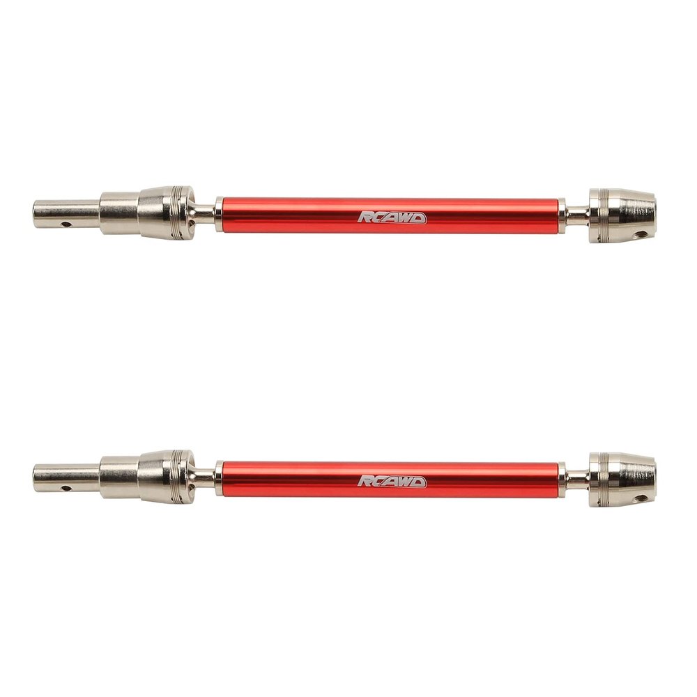 RCAWD for 1/10 ARRMA Kraton 4S V2 & Outcast 4S V2 CVD Driveshafts Upgrades (Only Fit V2), Axles Joint Shafts Aluminum Parts for #ARA311147#ARA4408V2#ARA4410V2 Red