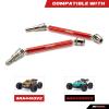 RCAWD for 1/10 ARRMA Kraton 4S V2 & Outcast 4S V2 CVD Driveshafts Upgrades (Only Fit V2), Axles Joint Shafts Aluminum Parts for #ARA311147#ARA4408V2#ARA4410V2 Red view 2
