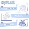 Rakki Dolli Doll Clothes and Accessories 3 Pc. Set Includes 1PC Blue and White Stripes Skirt, 1PC Hat, 1PC White Underwear, Fashionable Skirt Dress Set for Baby Dolls (Without Doll & Shoes) view 3