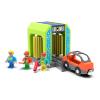 HANQIANN Car Wash Station Playset Toy for Wooden Train Track,Creative City Washer Scenes Pretend Play Toy Vehicles Train Accessory Preschool Learning Educational Toys for Toddlers Kids view 1