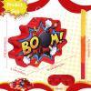 Suilung Red Boom Party Piata Comic Book Hero Bundle Birthday Decor Party Piata Decorations for Hero Themed Birthday Games Girls Boys Teens view 2