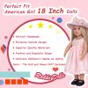 Rakki Dolli Doll Clothes and Accessories 3 Pc. Set Includes 1PC Pink Skirt, 1PC Hat, 1PC White Underwear, Fashionable Skirt Dress Set for Baby Dolls (Without Doll & Shoes) view 4