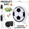 Sratte Soccer Piata with Stick Blindfold and Confetti,Soccer Ball Piata for Kids Birthday Decoration Sport Themed Party Supplies,11.8 x 11.8 x 3 Inch view 2