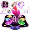 Fuairmee Dance Mats for Kids Ages 4-8, Dance Mat with Bluetooth, Built-in Music, 3 Languages Melodies, 5 Modes, Electronic Dance Mats for Kids with Anti-Slip Mat, Dance Mats Birthday view 1