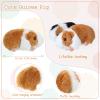 24 Pcs Guinea Pig Stuffed Animal Bulk Plush Guinea Pig Small Fluffy Stuffed Doll with Chain for Kid Students Party Favors Goodie Bag Fillers Carnival Prizes Christmas Birthday Gift, 4 Inches view 2