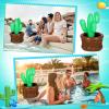Bencailor Inflatable Cactus Cooler 27.6 x 18 Cactus Ice Bucket Drink Cooler Summer Pool Fiesta Party Decorations Hawaiian Party Supplies for Outdoor Pool Mexican Drink Beverage(1 Piece) view 2