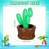 Bencailor Inflatable Cactus Cooler 27.6 x 18 Cactus Ice Bucket Drink Cooler Summer Pool Fiesta Party Decorations Hawaiian Party Supplies for Outdoor Pool Mexican Drink Beverage(1 Piece) view 3