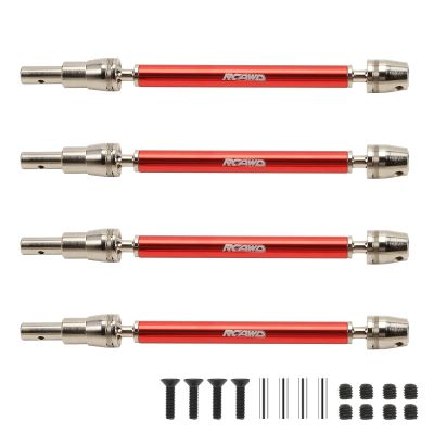 RCAWD 1/10 CVD Driveshafts for Outcast 4S V2 & Kraton 4S V2 Upgrades (Only Fit V2), Axles Joint Shafts Aluminum Parts for ARRMA #ARA311147#ARA4408V2#ARA4410V2 Red