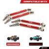 RCAWD 1/10 CVD Driveshafts for Outcast 4S V2 & Kraton 4S V2 Upgrades (Only Fit V2), Axles Joint Shafts Aluminum Parts for ARRMA #ARA311147#ARA4408V2#ARA4410V2 Red view 2