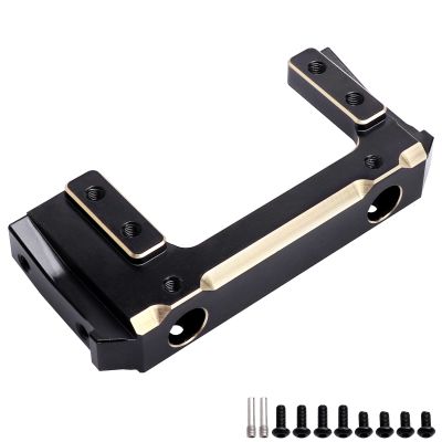 Hobbypark Brass Front Bumper Mount Servo Mounting Bracket Stand Counterweight Compatible with Axial SCX10 II Upgrades 90046 90047 1/10 RC Crawler