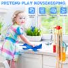 Wooden Kids Cleaning Set for Toddlers,8 Pieces Montessori Cleaning Toys with Kids Broom and Mop Set, Housework Pretend Play Toy Gift for Boys Girls Ages 3+ view 4