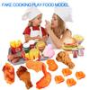 Kids Kitchen Play Food Set,Fake Fried Chicken Legs,Simulated Chicken Wings,Children Kitchen Toy Decoration,Restaurant Window Display Props,Fake Fried Chicken Food Model Set view 3