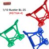 RCMYou Alloy Front Rear Shock Tower Shock Mounts Upgrades Part for Rustler 4x4 VXL/Rustler 4x4 4WD RC Hops Up,Replaces 6738 6739,Red view 2