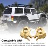 Hobbypark Brass Front Steering Knuckles Heavy Weights for SCX10 II Upgrades Compatible with Axial SCX10 II Honcho (Gold) view 2