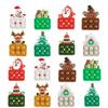 16 Pack Christmas Mini Keychain Set, Christmas Pop It Push Keychain Santa Elk Snowman Christmas Tree Gingerbread Man Keychain for Kids Teens Adults Small Bulks Stuffers Decor Kit view 1