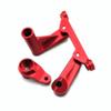 for 1/10 Losi Baja Rey Rock Rey LOS231008 Aluminum Servo Mount Steering Servo Steering Assembly RED view 2