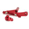 for 1/10 Losi Baja Rey Rock Rey LOS231008 Aluminum Servo Mount Steering Servo Steering Assembly RED view 3