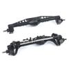 RZXYLRC CNC Aluminum Alloy Front Rear Portal Axle for 1/10 RC Crawler Car Axial Capra 1.9 UTB, Completes Axle Set Upgrades (Black) view 1