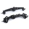 RZXYLRC CNC Aluminum Alloy Front Rear Portal Axle for 1/10 RC Crawler Car Axial Capra 1.9 UTB, Completes Axle Set Upgrades (Black) view 2