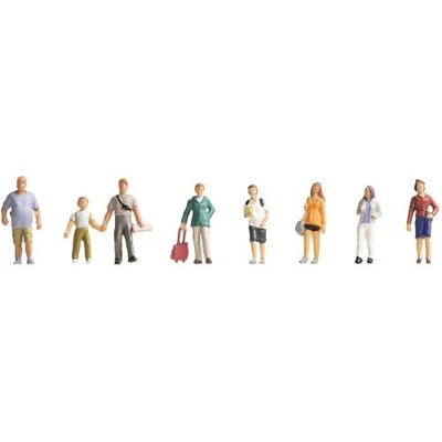 FALLER 151677 HO Scale Tourists - pkg(8)