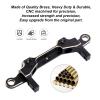 Hobbypark Brass Rear Bumper Mount Servo Mounting Bracket Stand Compatible with 1/10 Axial SCX10 III Upgrades JLU Wrangler view 3