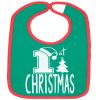 Aiden's Corner 1st Christmas Bibs Handmade Cute Baby Boy Girl Red Green White First Xmas (Green) view 1