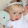 EURORA 18 Inch Reborn Baby Dolls Girl, Lifelike Realistic Opened Blue Eyes, Soft Full Vinyl Body for Kids Age 3+ view 2