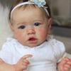 EURORA 18 Inch Reborn Baby Dolls Girl, Lifelike Realistic Opened Blue Eyes, Soft Full Vinyl Body for Kids Age 3+ view 4