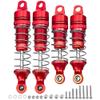 4Pack Vgoohobby Shock Absorber Front Rear Damper Suspension Compatible with 1/18 losi Mini T 2.0 Mini-B 2WD RC Stadium Upgrade Parts (Red) view 1