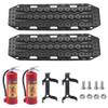 HIRCQOO RC Scale Fire Extinguisher & Sand Ladder Recovery Ramps Board Decoration Accessories Compatible with TRX4 Axial SCX10 D90 Tamiya CC01 90046 Redcat Gen7 1/10 RC Crawler (Black) view 1