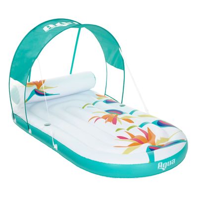 Aqua Oversized Paradise Pool Float Lounge with Adjustable UPF50 CanopyAQUA Oversized Paradise Pool Float Lounge with Adjustable UPF50 Canopy