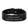 Brilliant Toy Collecting Black Shark Mesh Bracelet, When in Doubt, Choose Toy Collecting, Present for Men Women, Brilliant from view 1
