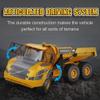 ZRYYWAN 1/20 Large 23IN Electric Remote Control Dump Truck A40G, 2.4G Simulated Acoustic-Optical RC Engineering Vehicle Model Transport Vehicle, 6-Wheel Lifting Bucket Construction Truck view 4