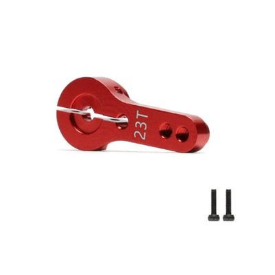 KingVal Replacement CNC Aluminum Alloy 23T RC Servo Arm Horn Compatible with JR/KO/SANWA RC Servo (Red)