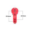 KingVal Replacement CNC Aluminum Alloy 23T RC Servo Arm Horn Compatible with JR/KO/SANWA RC Servo (Red) view 2
