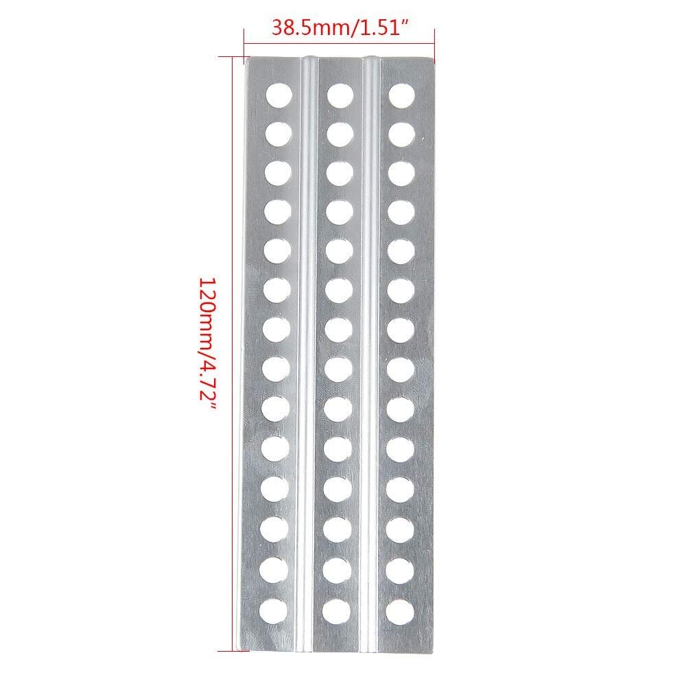 1Pair Metal Sand Ladder Recovery Board 38x120mm for 1/10 RC Crawler Axial SCX10 Traxxas TRX4 Tamiya CC01 Parts ( Color : Sliver 1Pair )
