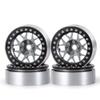 1.9inch Beadlock Wheel Rims Hub for Axial SCX10 D90 Traxxas TRX4 1/10 RC Crawler Car Upgrade Parts (Color : Red 4PCS) view 2