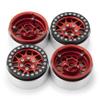 1.9inch Beadlock Wheel Rims Hub for Axial SCX10 D90 Traxxas TRX4 1/10 RC Crawler Car Upgrade Parts (Color : Red 4PCS) view 3