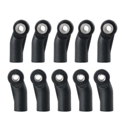 AAPIE M4 Ball Head Buckle Linkage Pull Rod Tie Rod End Ball Head Connector for 1/10 RC Crawler SCX10 RC Model Toy Parts (Color : B 10PCS)