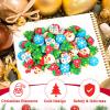 40 Pcs Large Christmas Erasers Bulk Christmas Tree Santa Snowman Snowflake Eraser Assortment Big Novelty Eraser Desk Pets for Party Favors Homework Rewards view 4