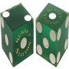 Cyber-Deals Rattan Craps Dealer Dice Stick 36" Inch + Selected Las Vegas Casino Authentic Dice Pair + Dice Pouch Bundle (Sunset Station (Green Frosted)) view 3