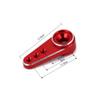 KingVal Replacement CNC Metal 15T RC Servo Arm Horn Compatible with Emax ES08MA II Axial SCX24 1/24 RC Crawler Car (Red) view 3