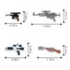 MOOXI 14Pcs Space Wars Minifigs Camouflage Version Weapon Pack Set,Compatible with Most Brand Mini People view 3