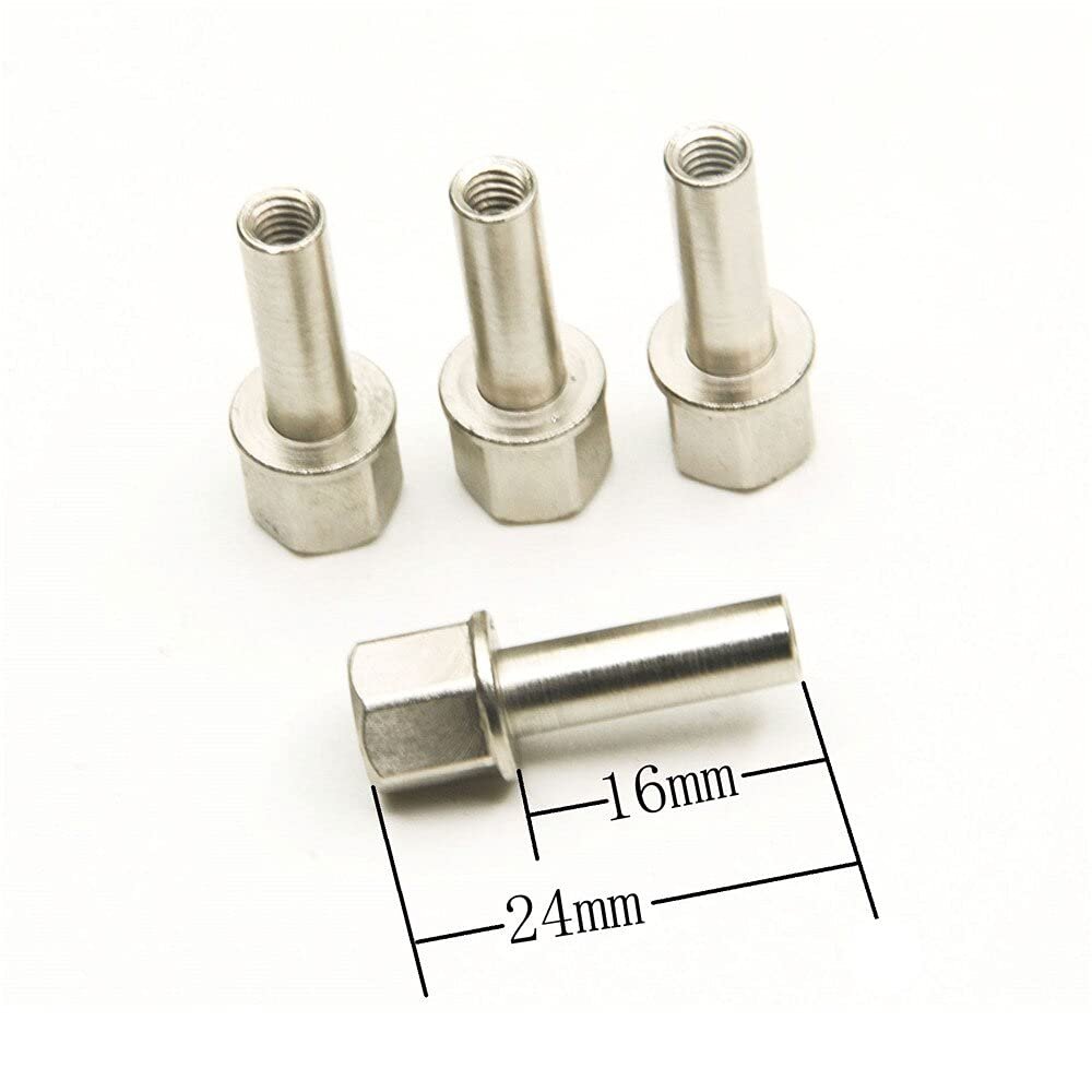 12mm Hex Wheel Hub Drive Adaptor Extension Column Metal Nut 15/20/25mm for 1/10 RC Crawler Axial SCX10 Traxxas TRX4 Part ( Color : 20mm )