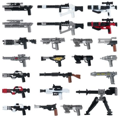 MOOXI 23Pcs Space Wars Minifigs Camouflage Version Weapon Pack Set,Compatible with Most Brand Mini People