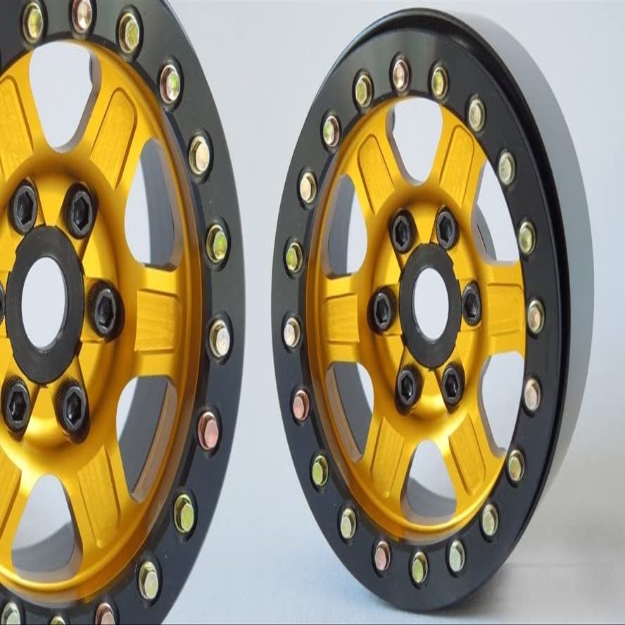 SSD RC 1.9" Challenger Beadlock Wheels (Gold) (2)